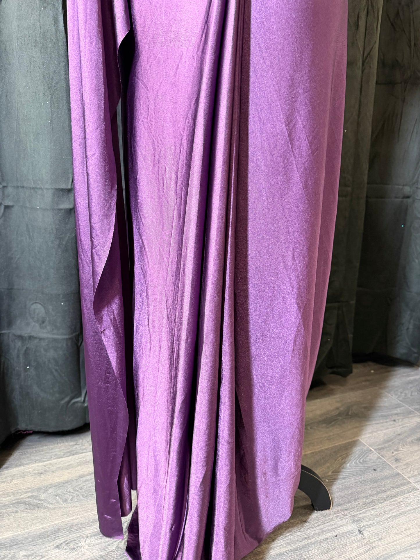 Drape Saree Gown – Deep Plum