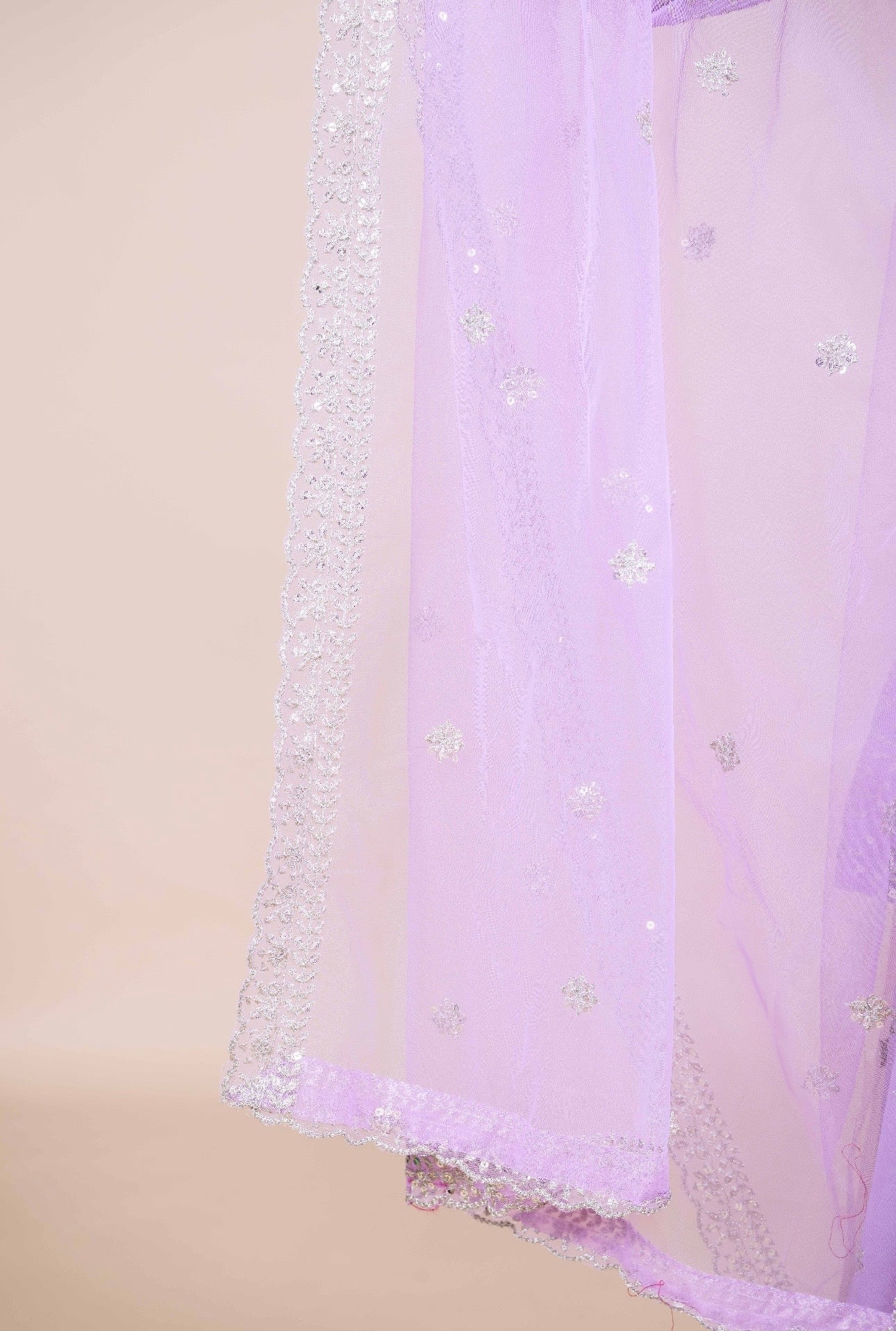 Lila lehenga Set met Dupatta – Elegante Indiase Feestoutfit