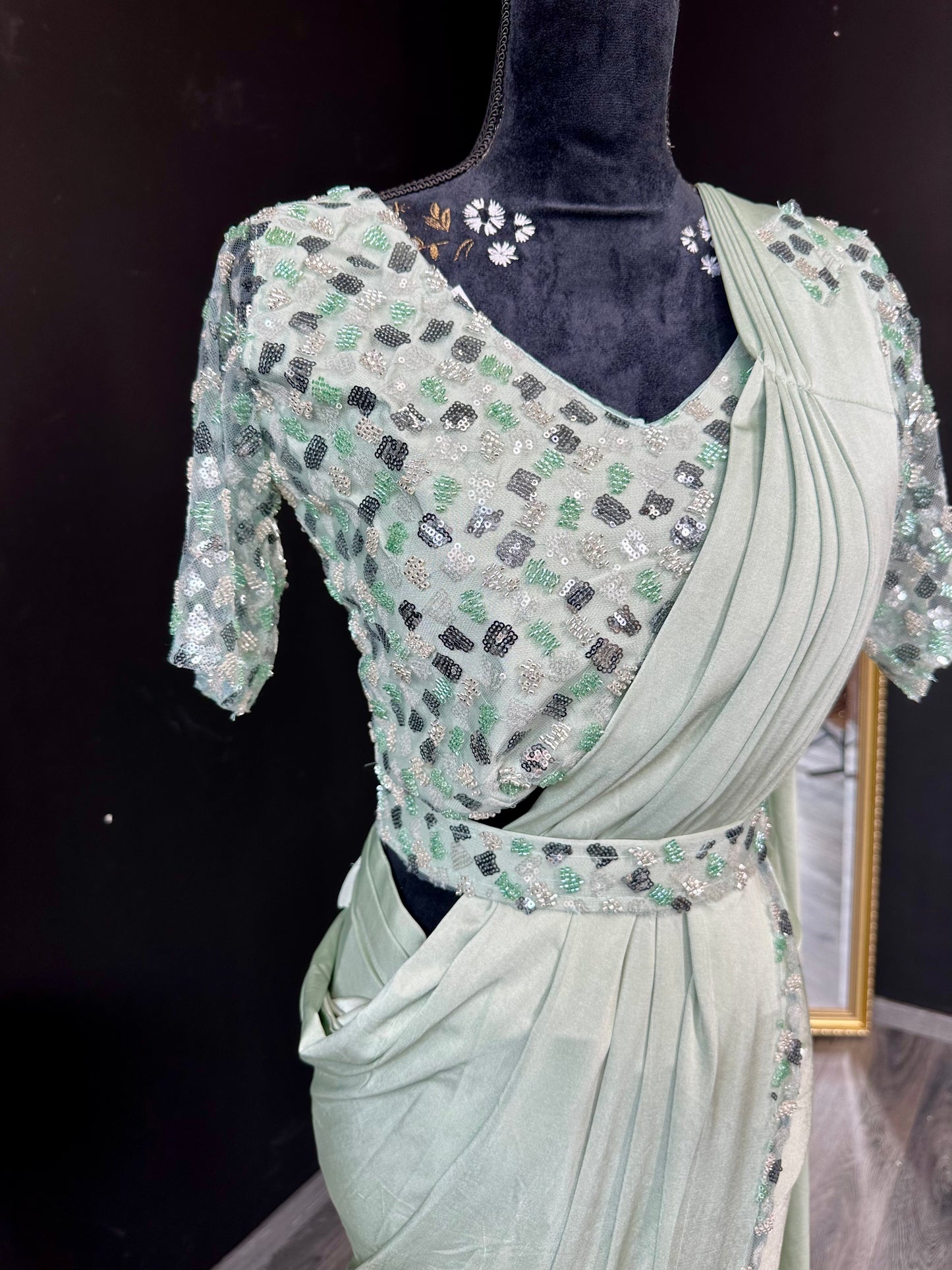 Glamtastic drape saree