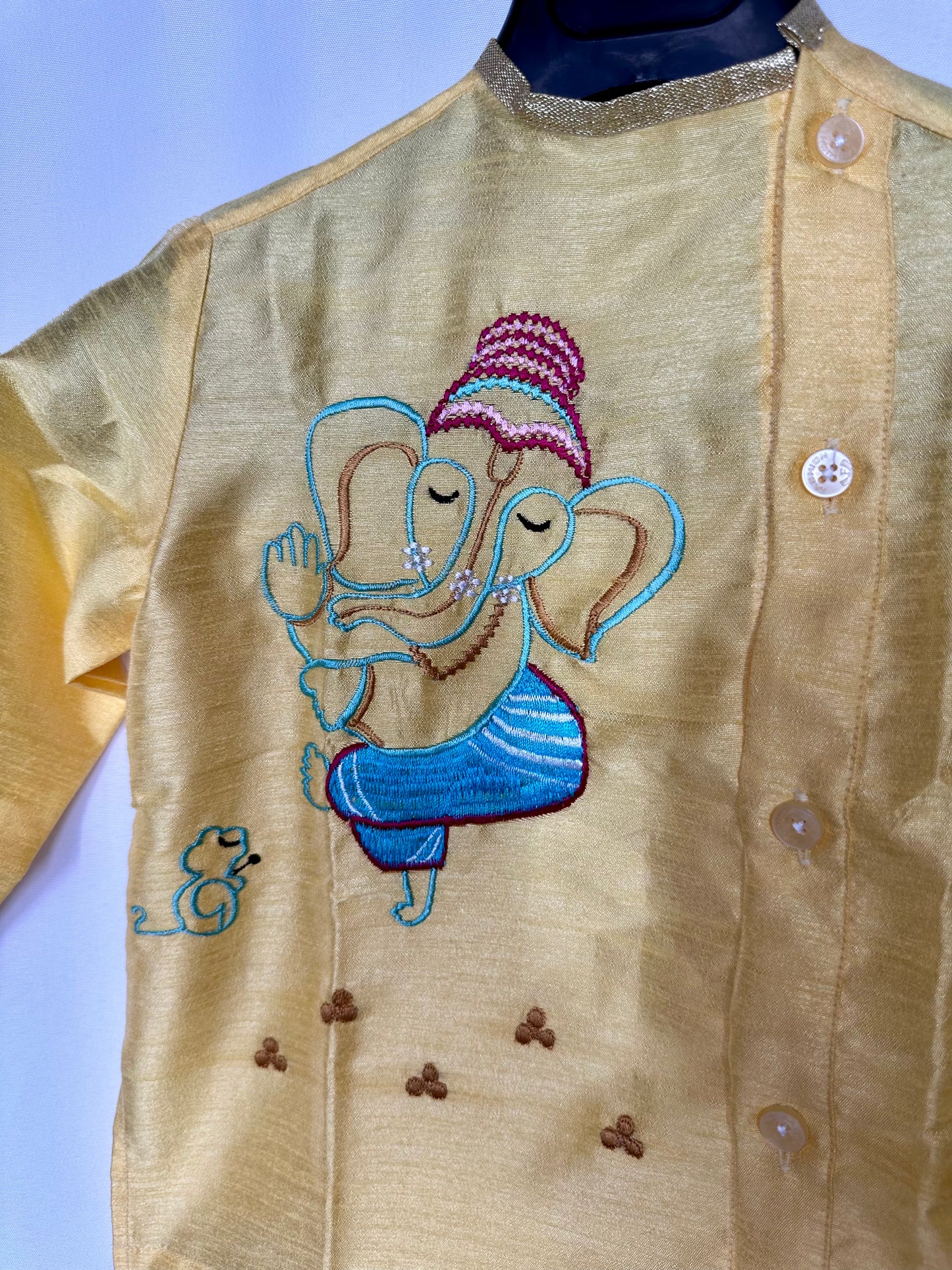 Ganesha dhoti set kids