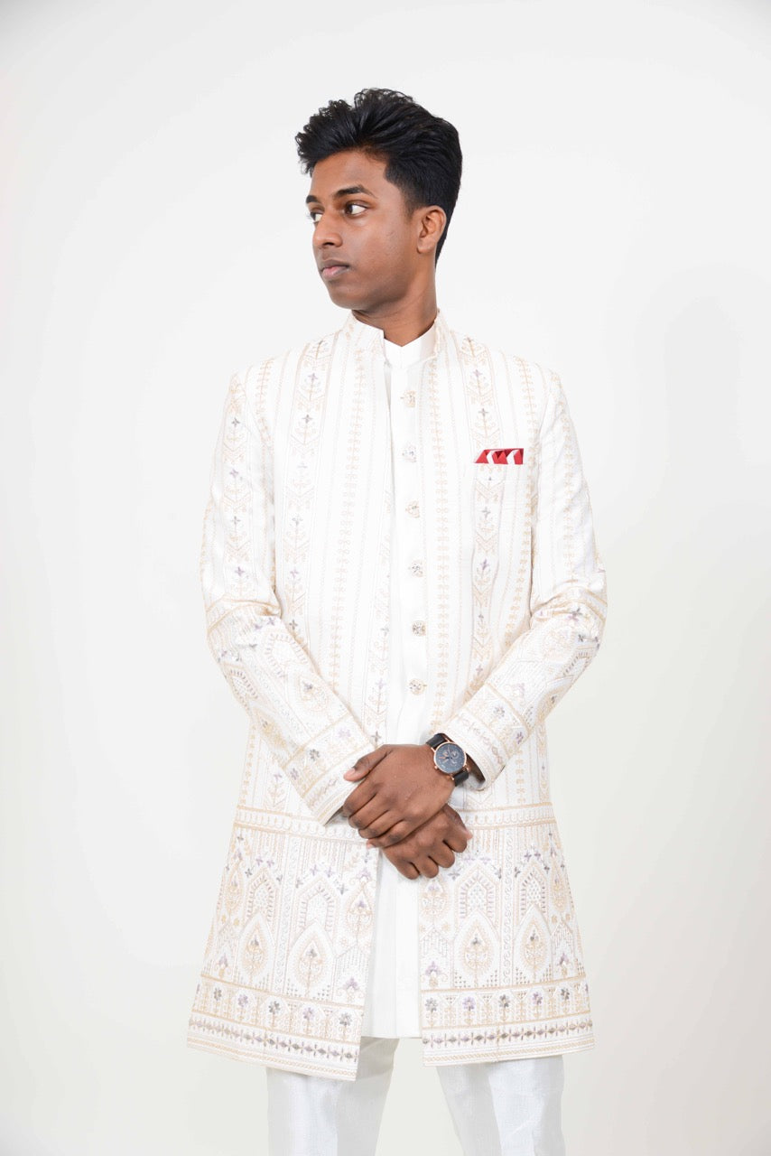 Zayn witte sherwani
