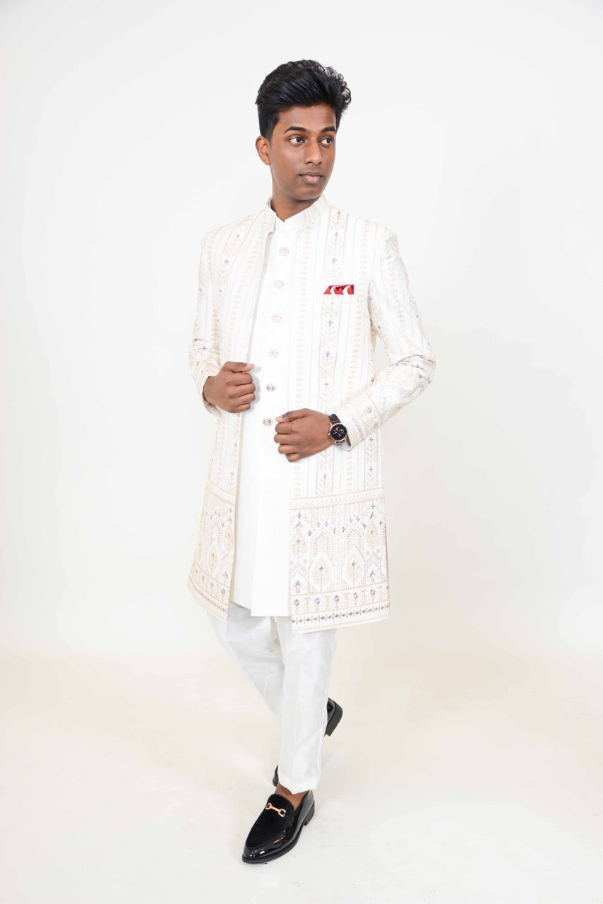 Zayn witte sherwani