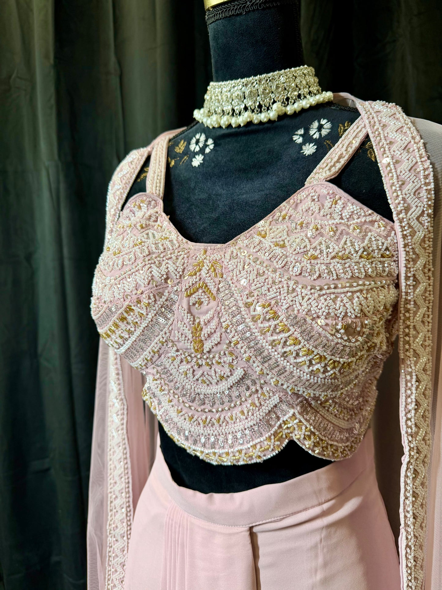 Draped lehenga - Indiase feestjurk