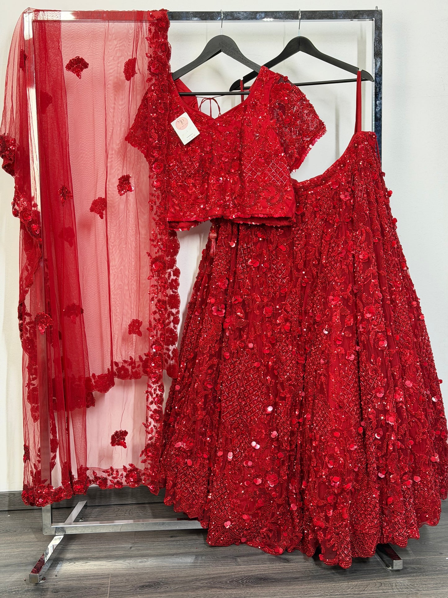 Felrode 3D Flower & Sequin Lehenga