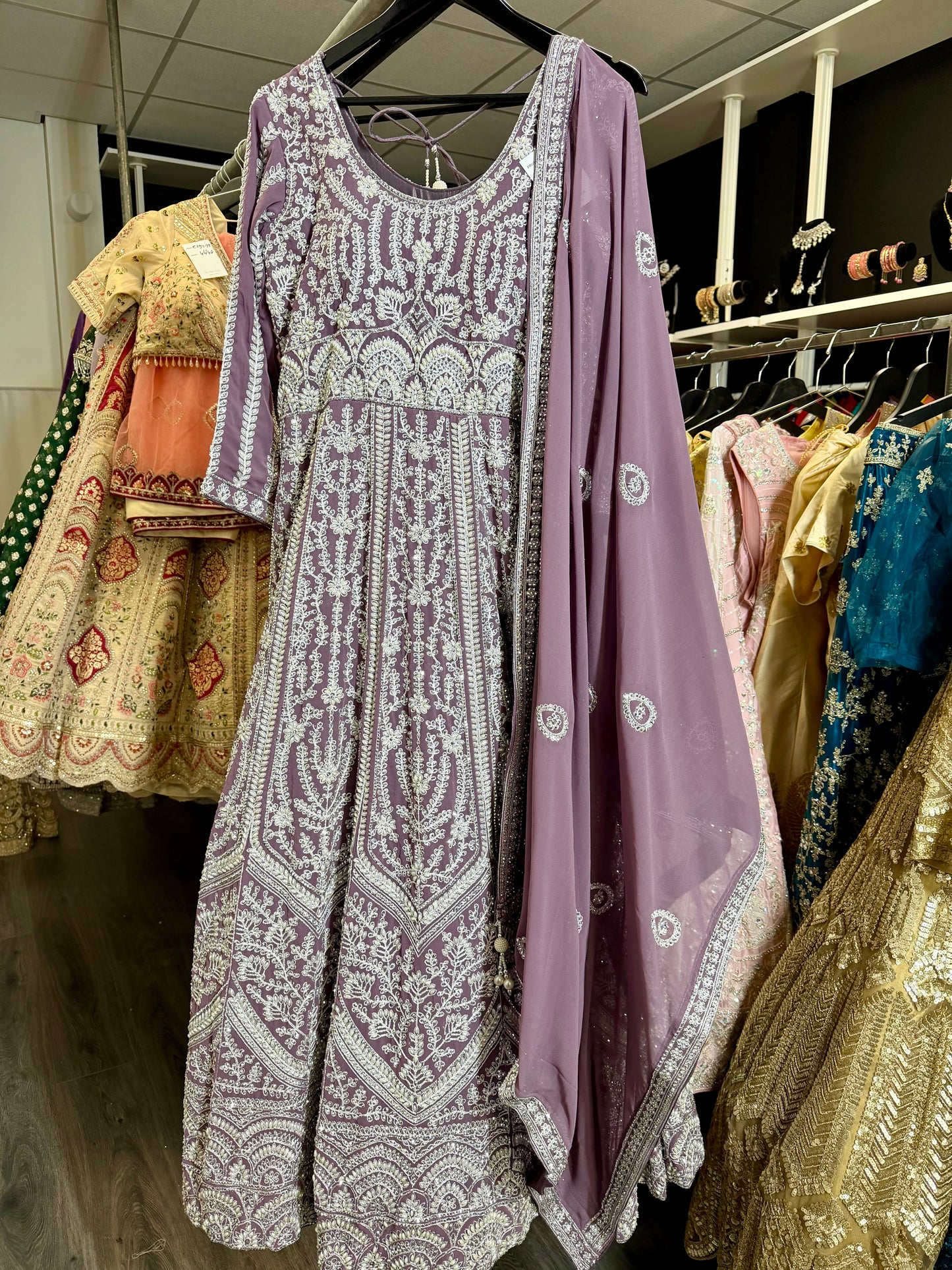 Deep Pink Anarkali – Indiase feestjurk