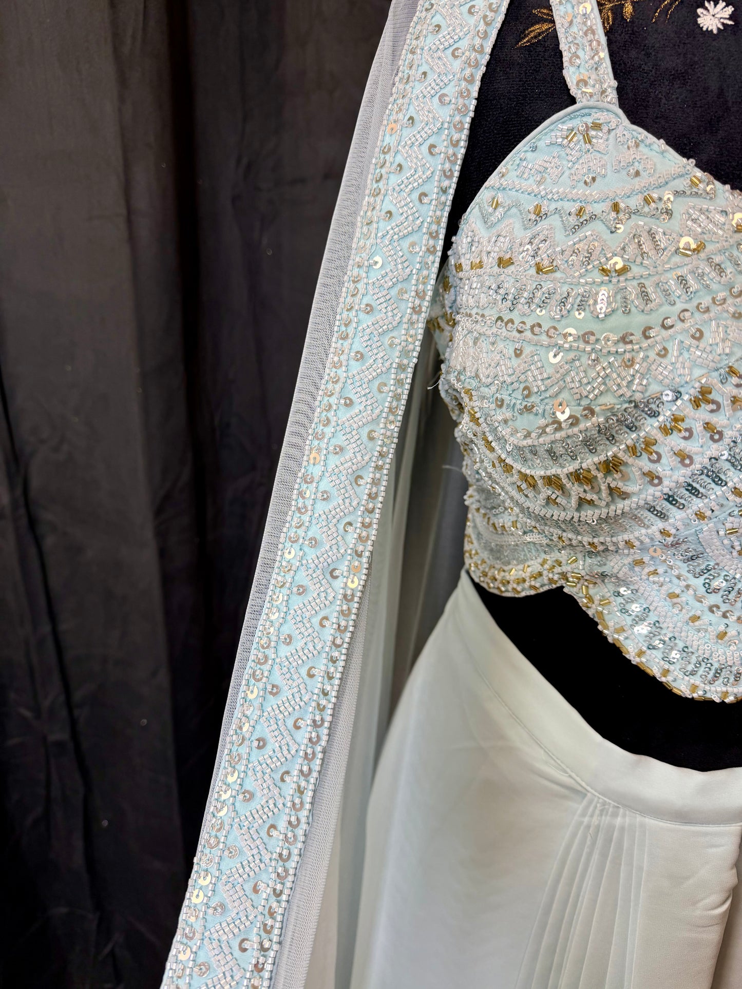 Draped lehenga - Indiase feestjurk