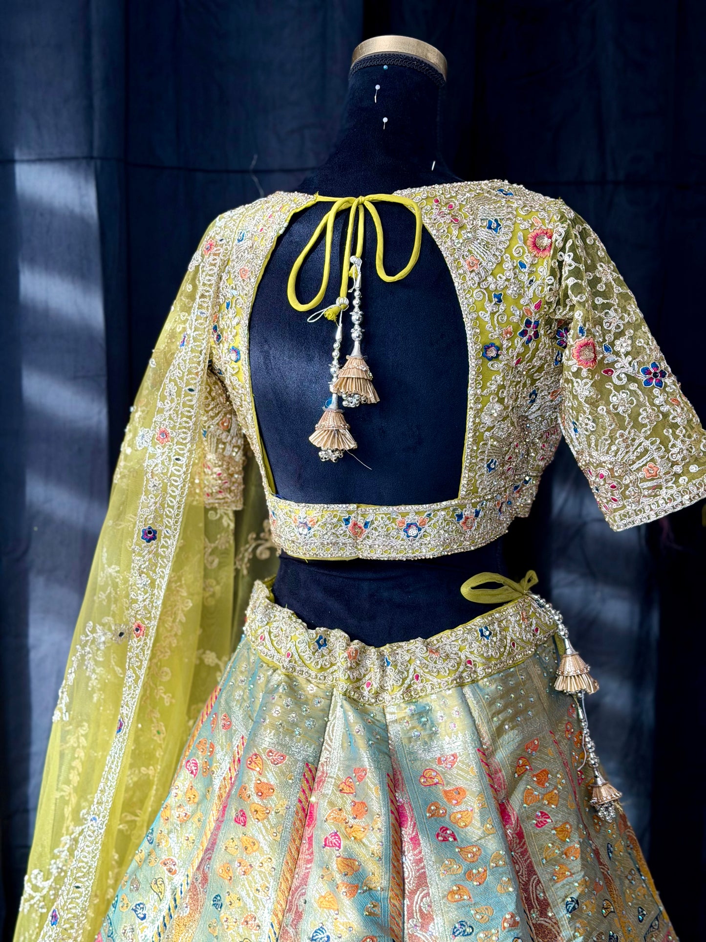 Heritage Patchwork Lehenga – Multi Colour Banarasi Inspired