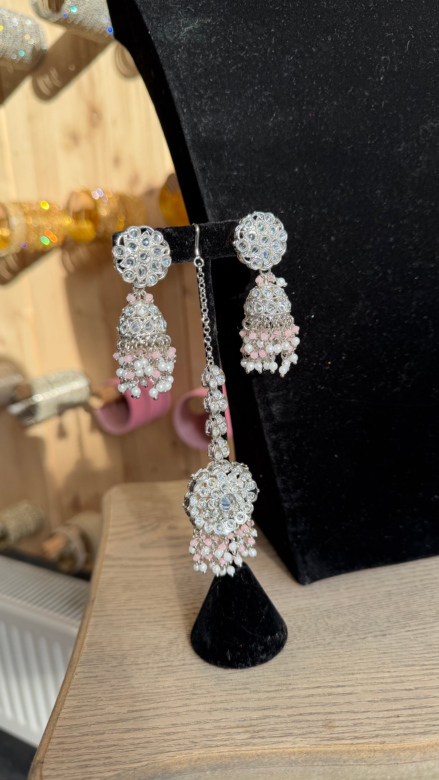 Luxe Parel Kristal Choker Set