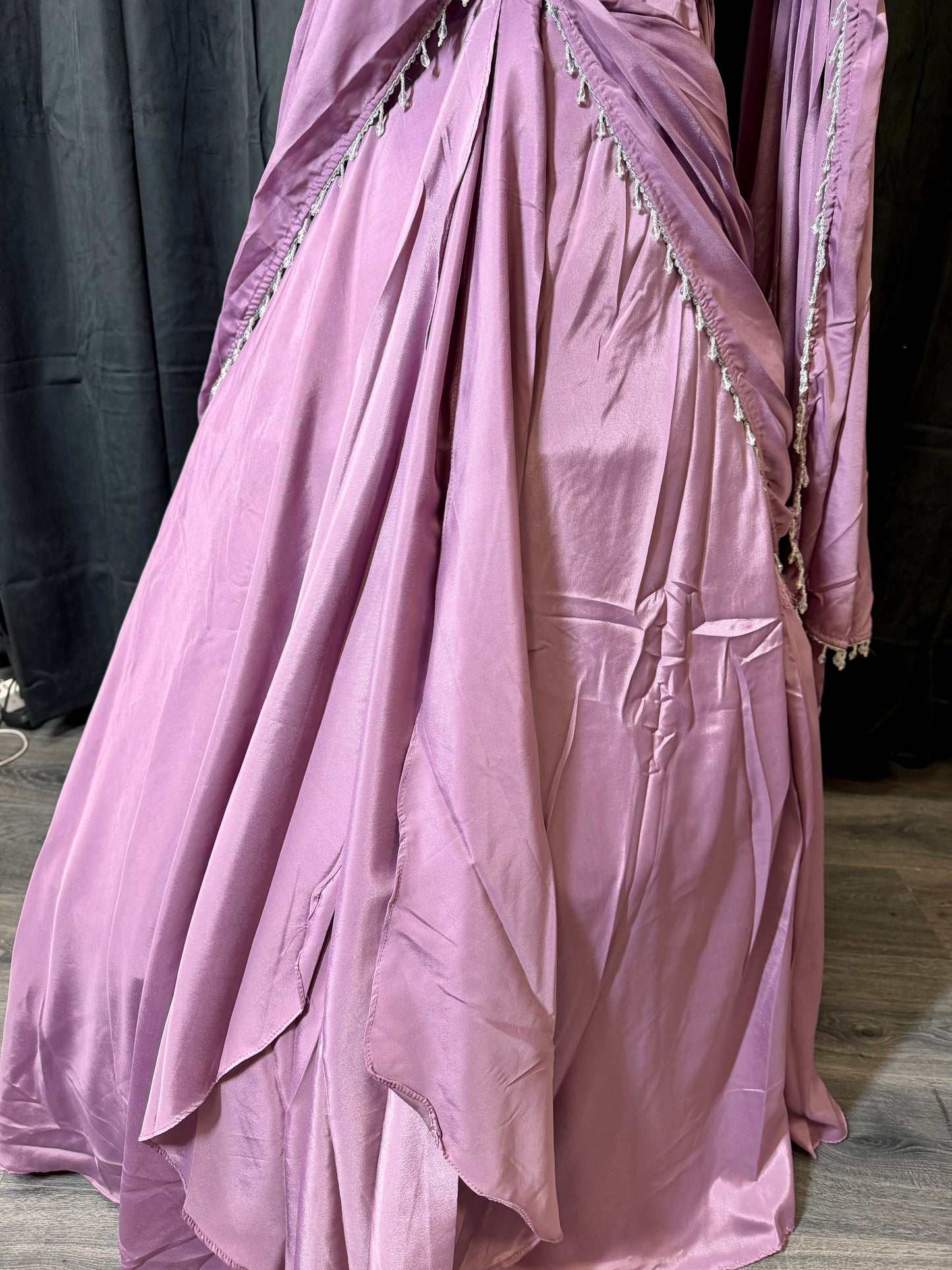 Pastel Lilac Drape Lehenga – Indiase Feestjurk