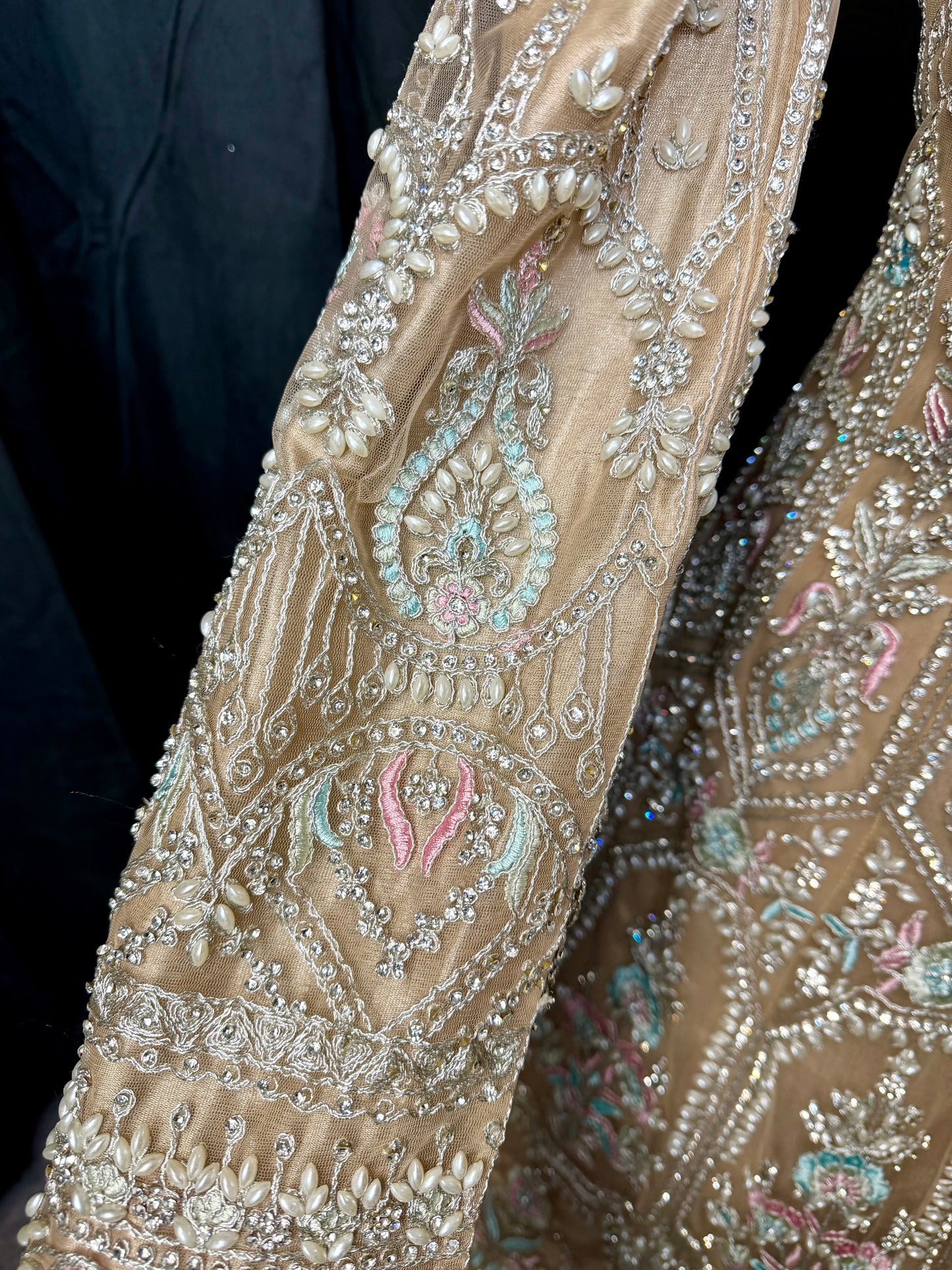 Champagne Gold Anarkali – Indiase feestjurk