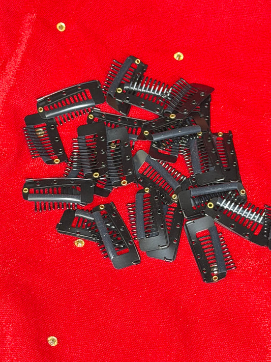 Zwarte Haarclips / Bevestigingsclips – Stevige Clips voor Haaraccessoires & Sieraden set 10 stuks