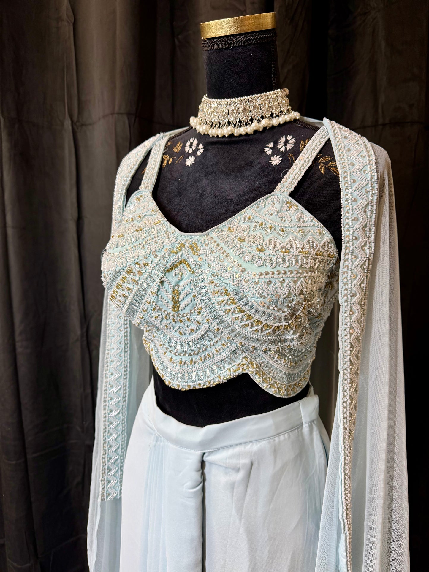 Draped lehenga - Indiase feestjurk
