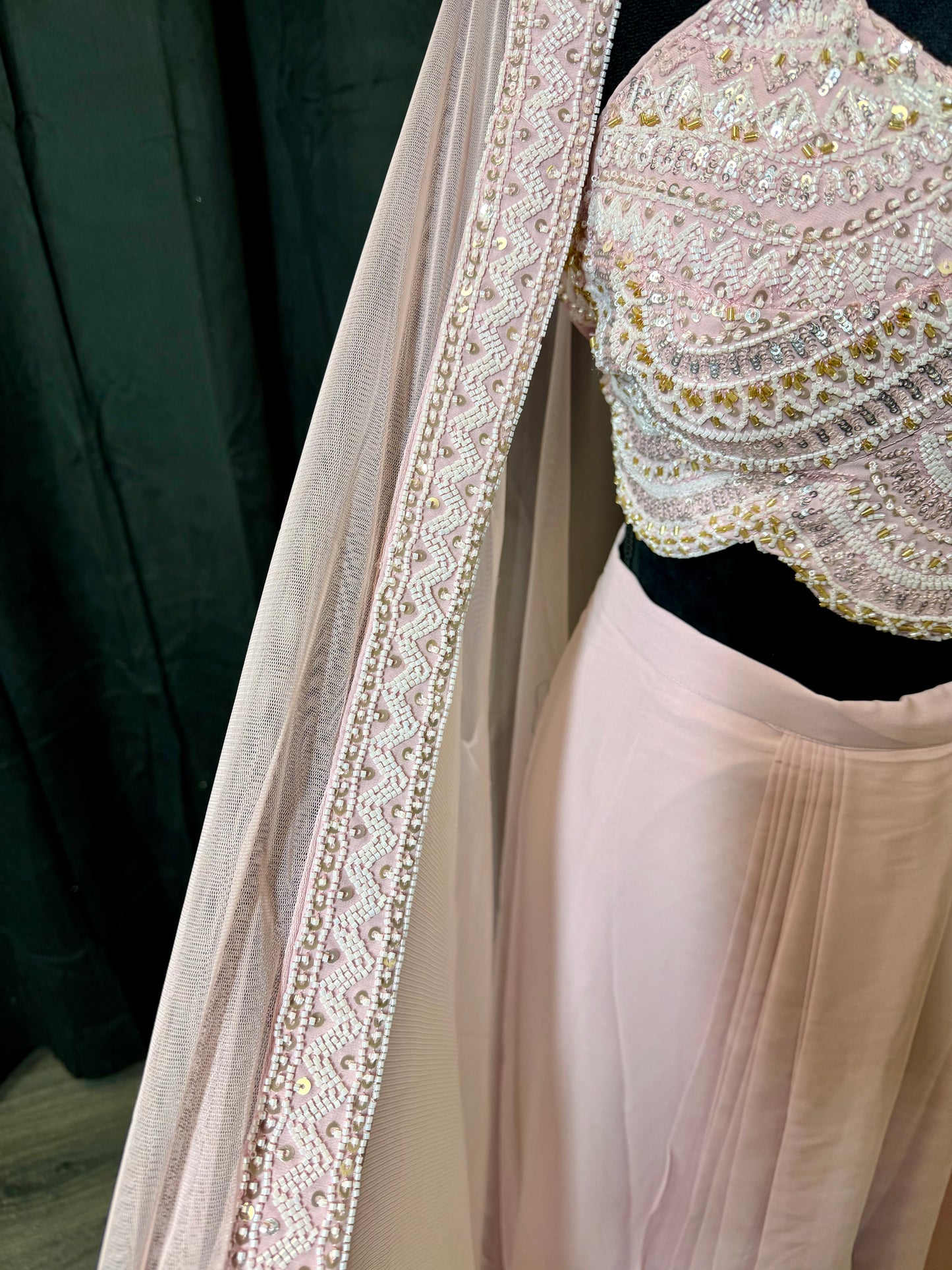 Draped lehenga - Indiase feestjurk