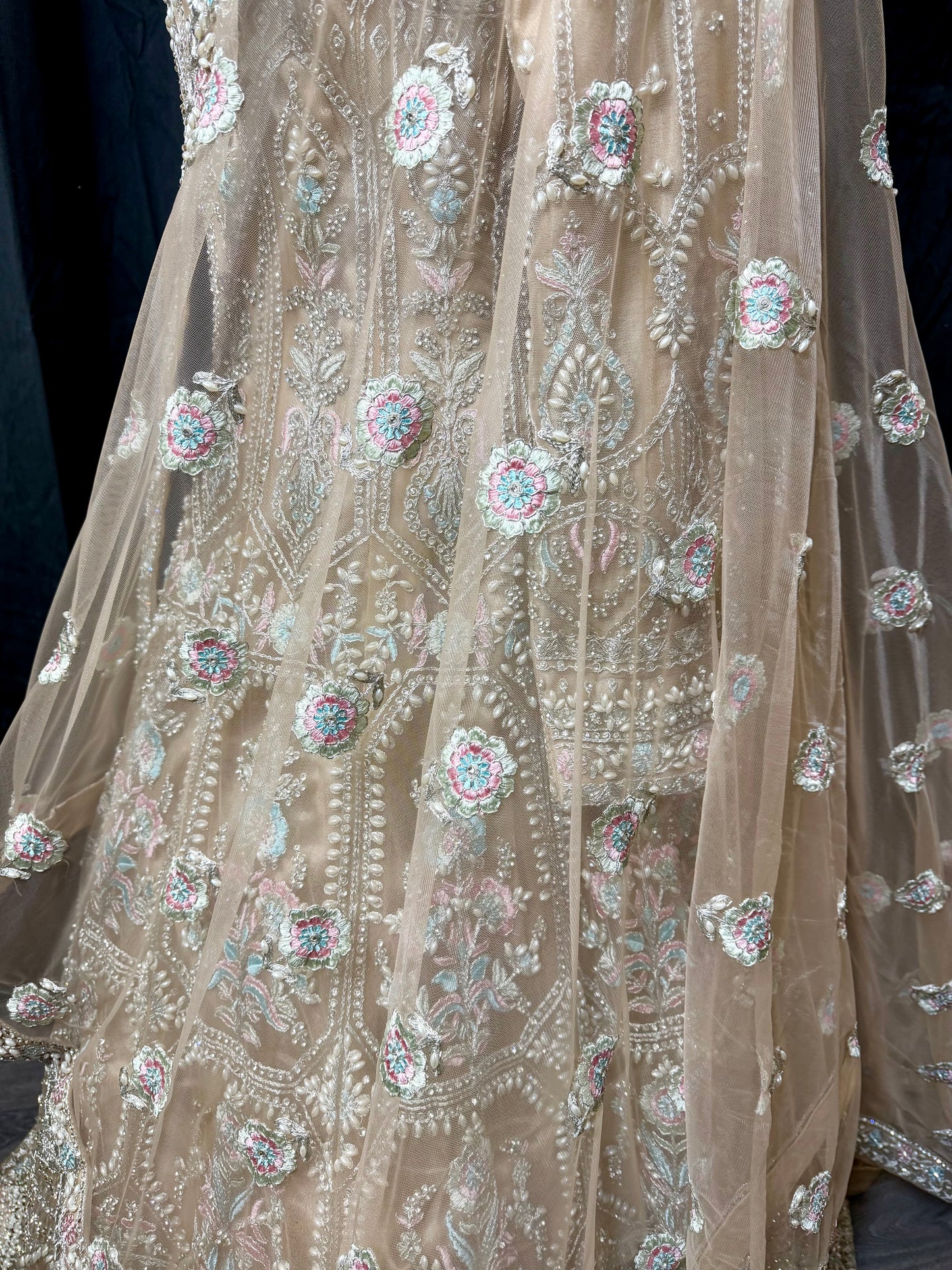 Champagne Gold Anarkali – Indiase feestjurk