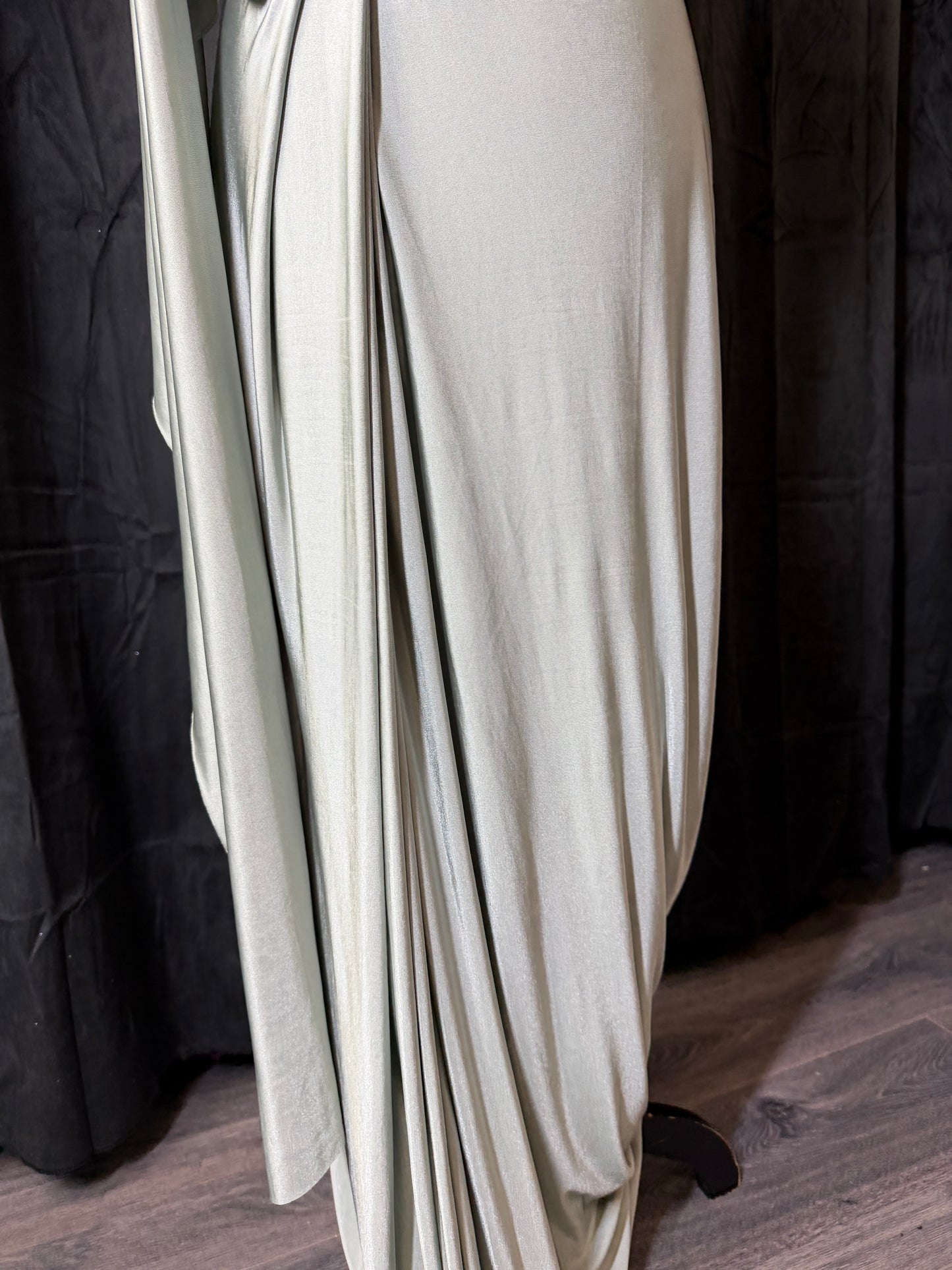 Pre-Stitched Saree Gown – Soft Pastels
