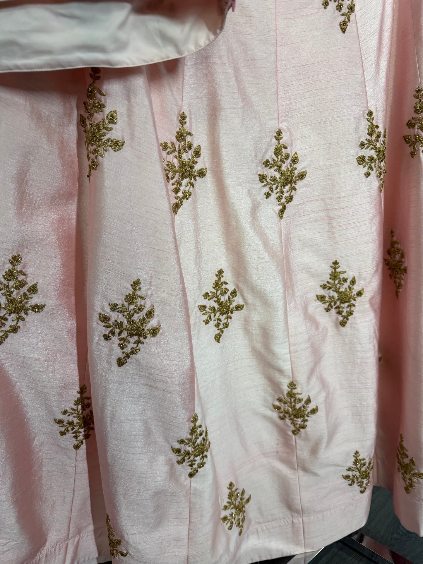 Blush Pink Silk Lehenga