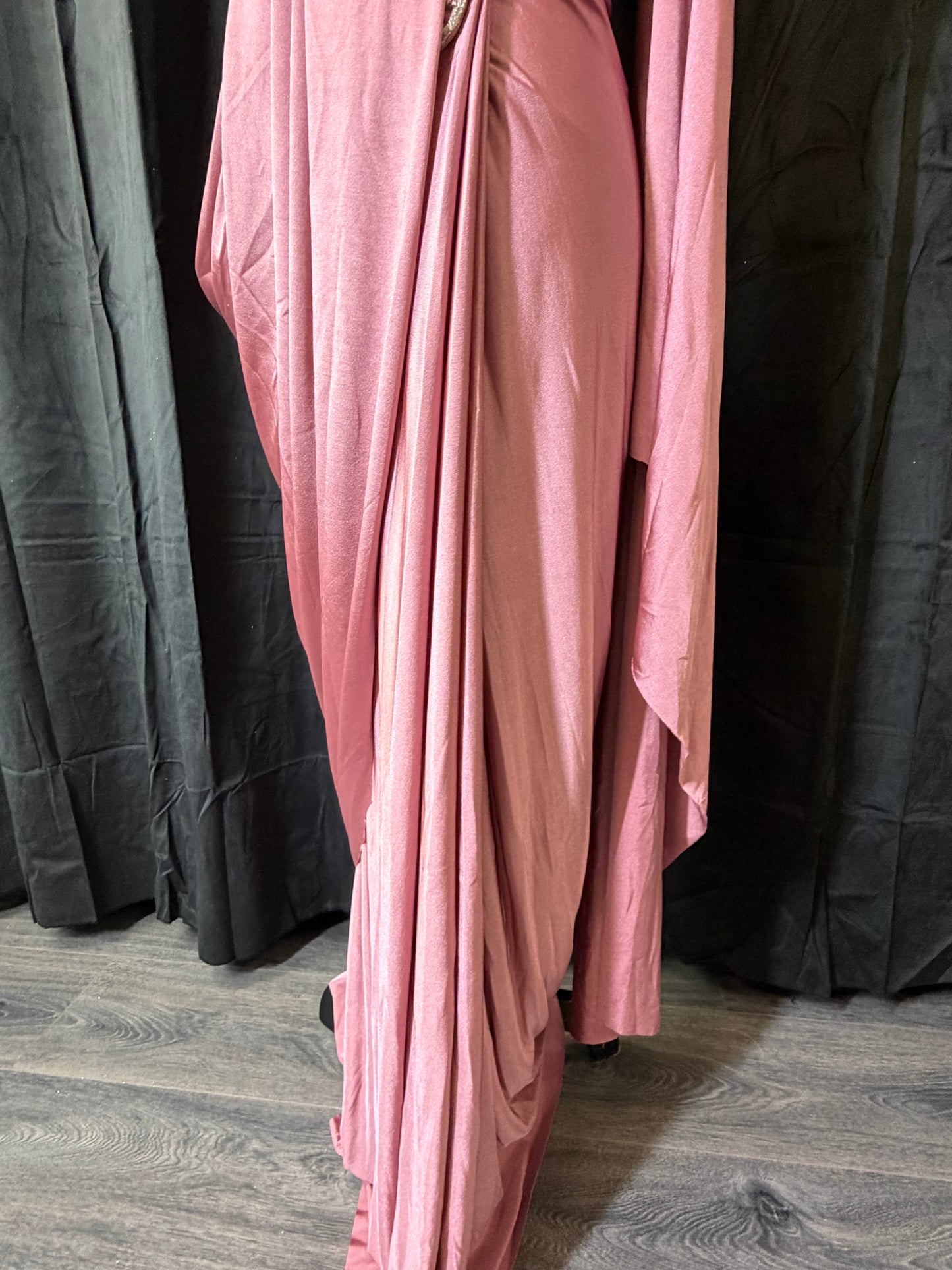 Pre-Stitched Saree Gown – Soft Pastels