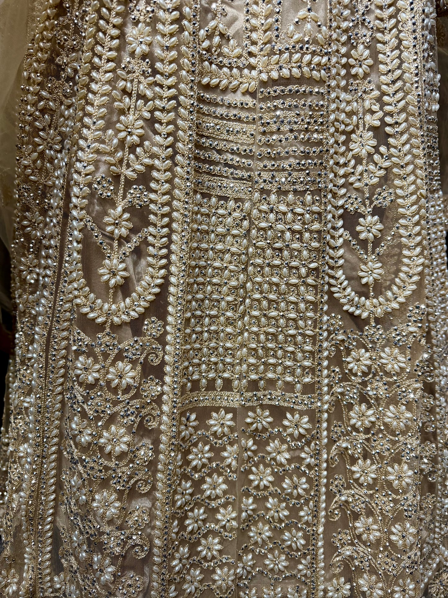 Luxury Lehenga Set plus size– Aqua & Champagne Indiase feestjurk