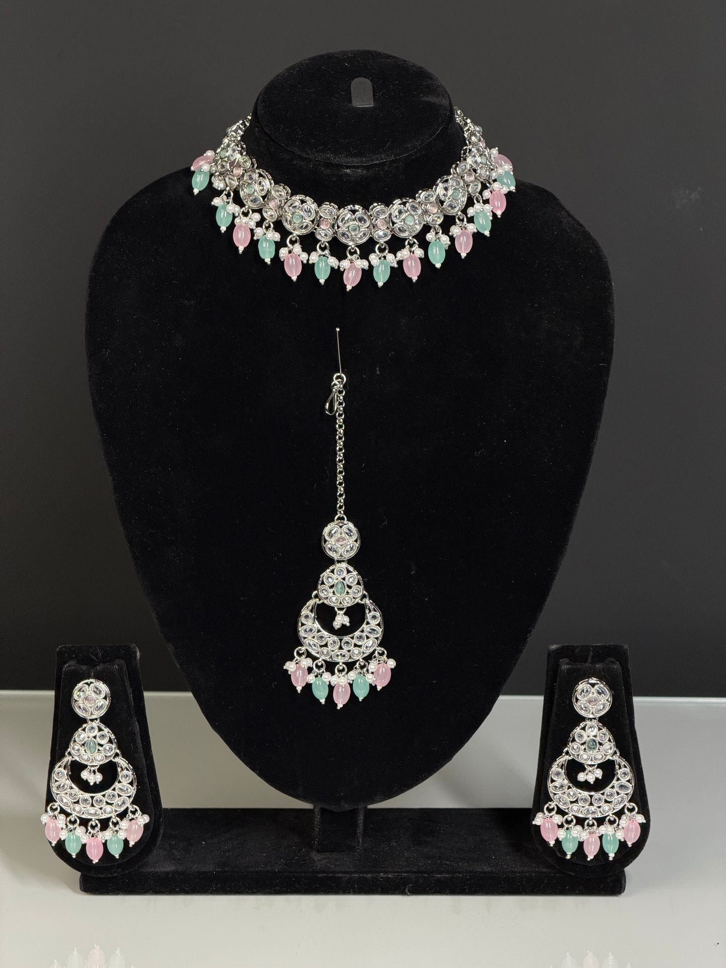 Choker Ketting Set met Statement Details