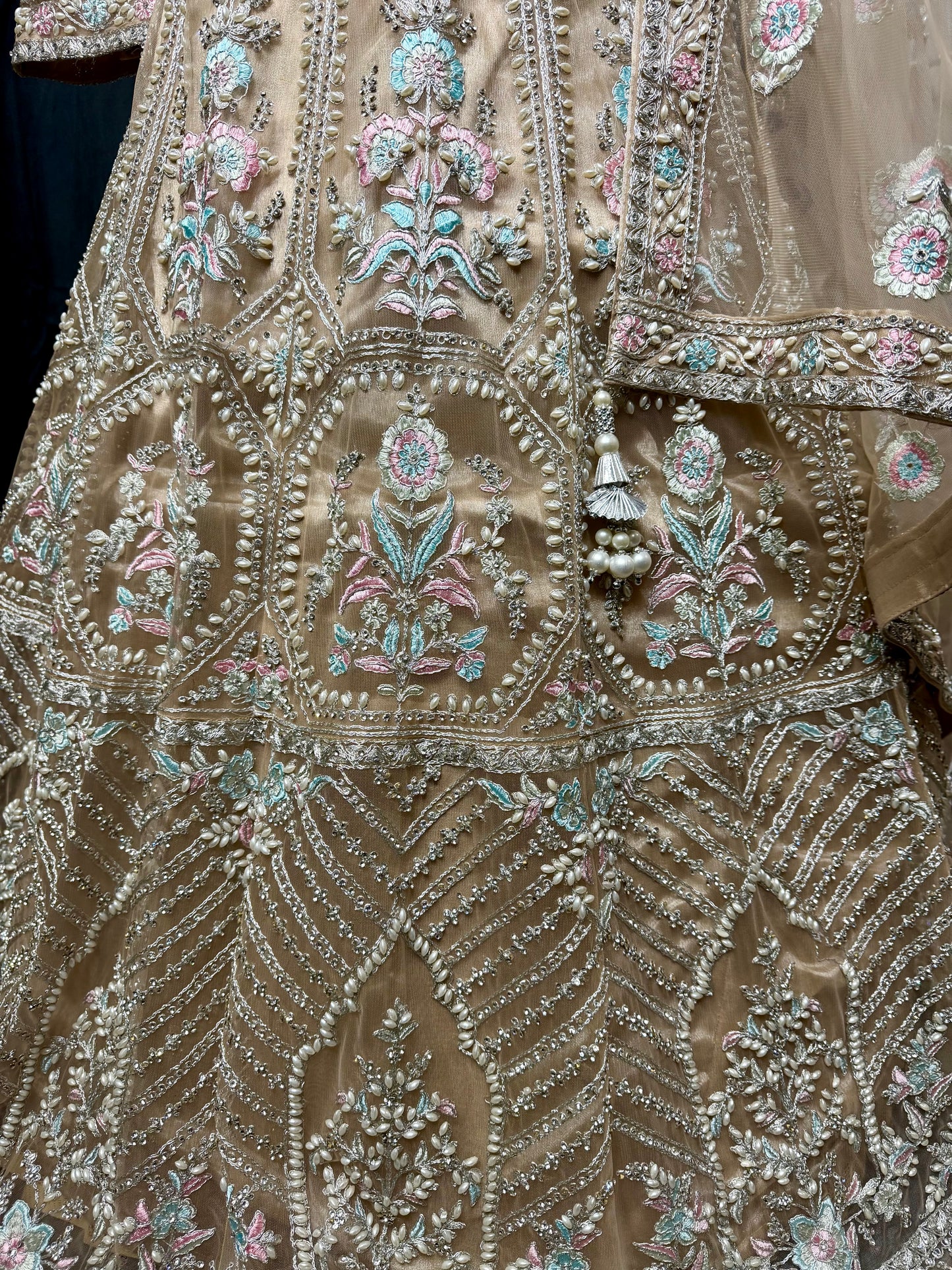 Champagne Gold Anarkali – Indiase feestjurk