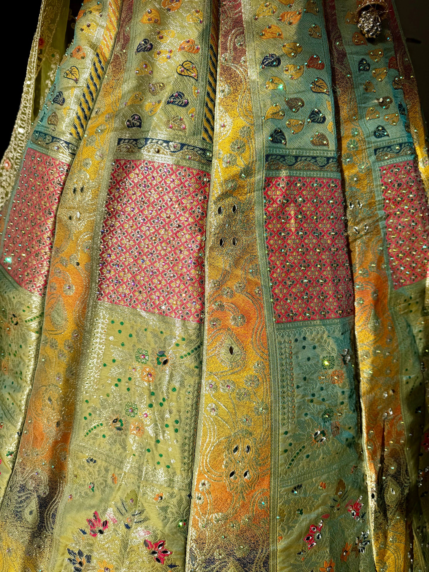 Heritage Patchwork Lehenga – Multi Colour Banarasi Inspired