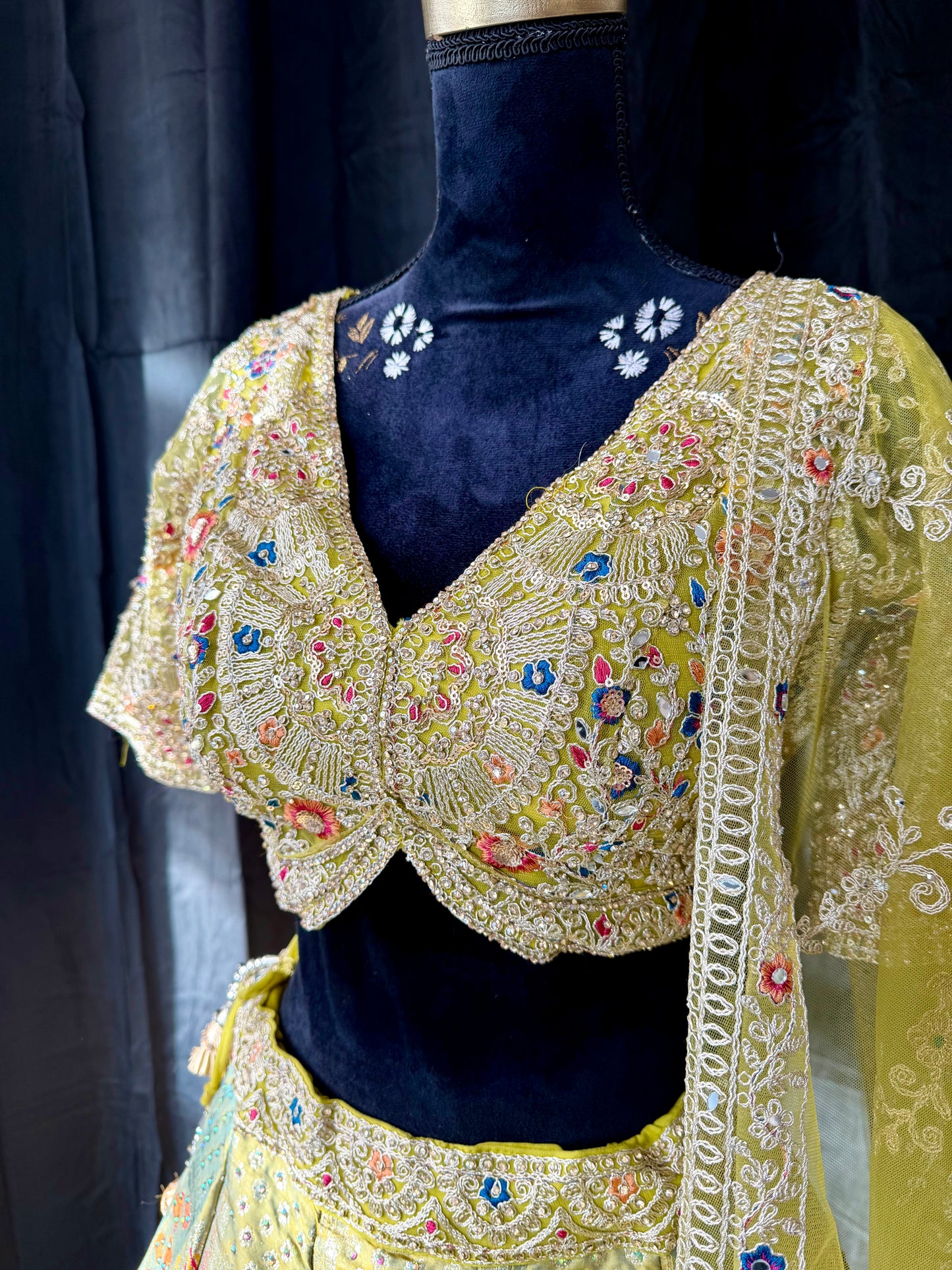 Heritage Patchwork Lehenga – Multi Colour Banarasi Inspired