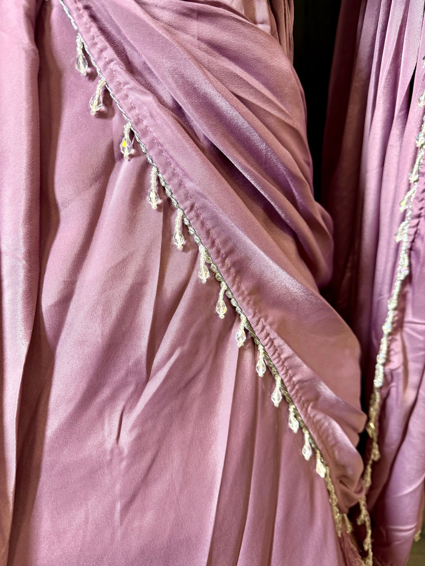 Pastel Lilac Drape Lehenga – Indiase Feestjurk