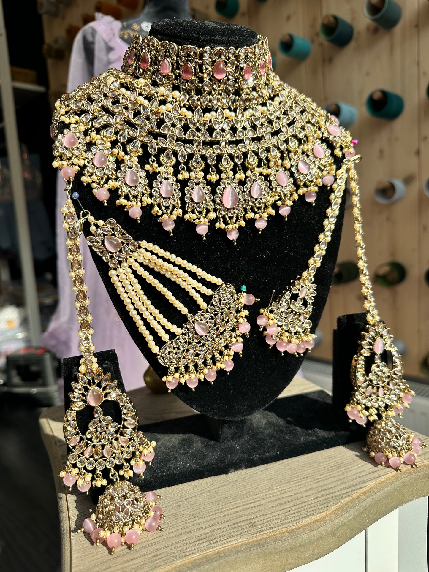 Mishti pink bridal set