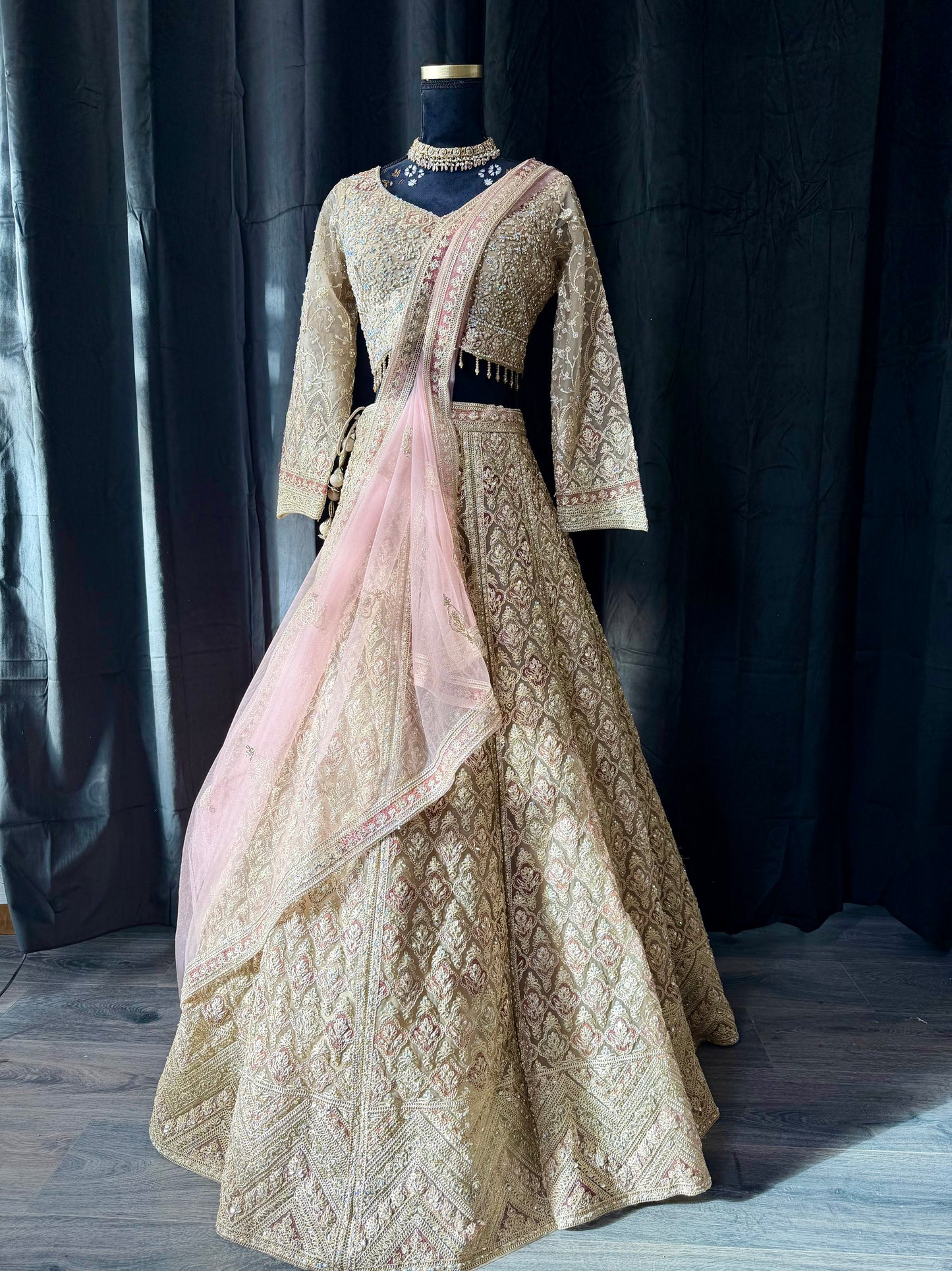 Champagne Gold Lehenga