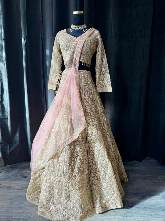 Champagne Gold Lehenga