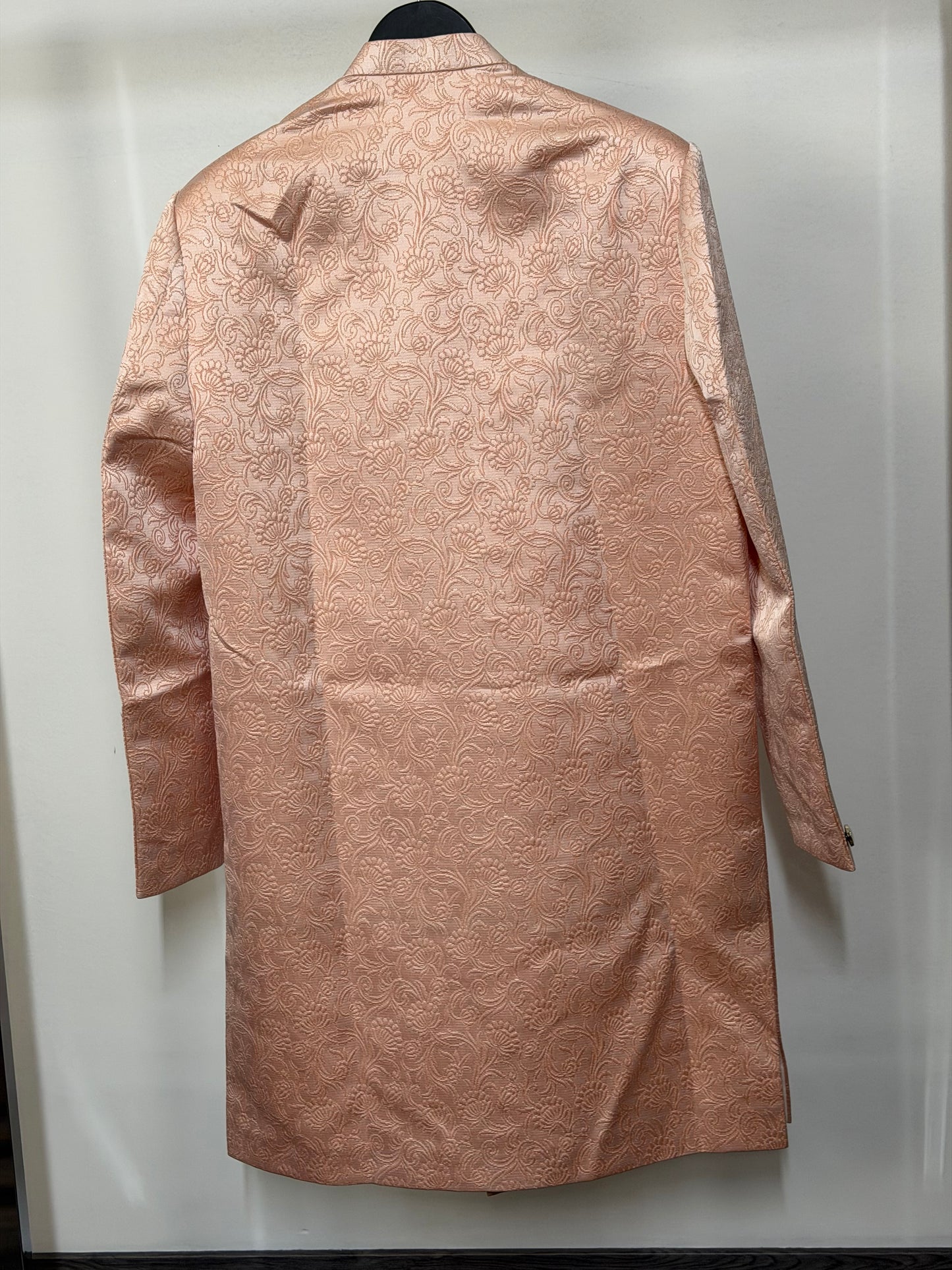 Soft Rose Gold Sherwani – Modern & Elegant