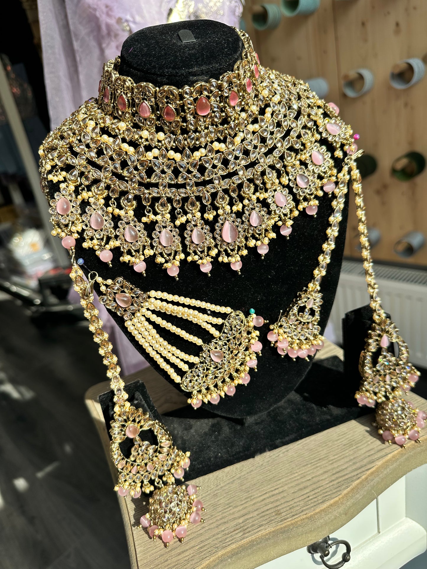 Mishti pink bridal set