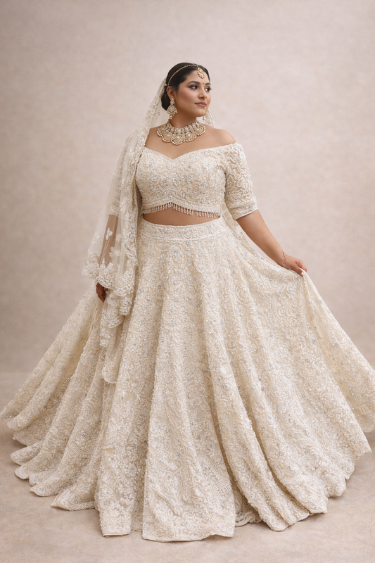 Ivoor Kant Lehenga Set Bridal Lehenga