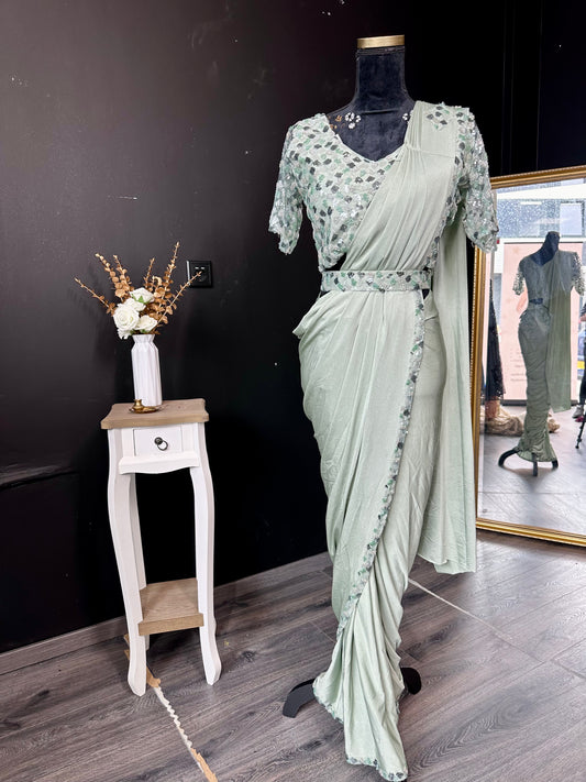 Glamtastic drape saree