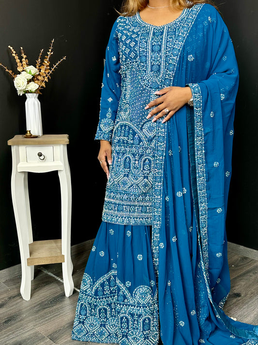 Glam Gharara curvy girl