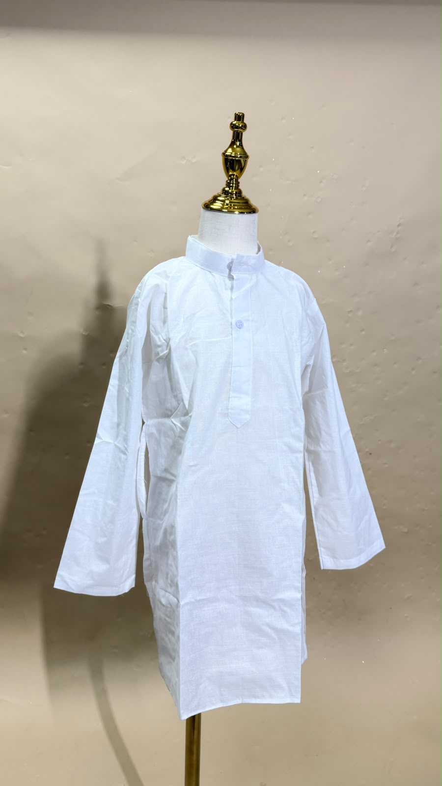 Pure White – White Kurta Pajama Set for Boys | Witte Rouwkleding