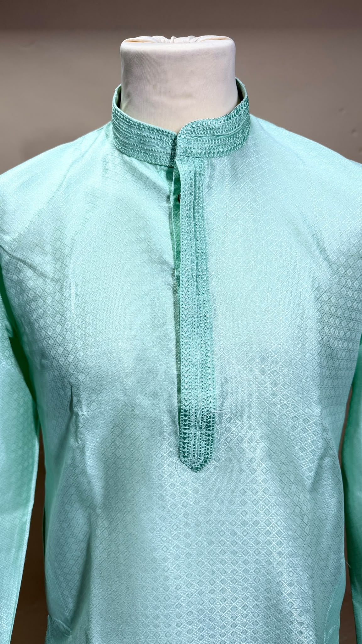 Mint Royale – Mintgroene Kurta Pajama Set Heren