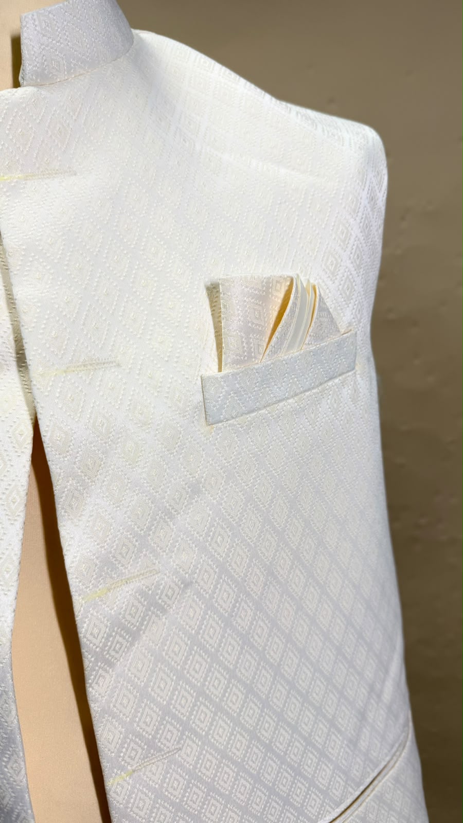 Ivory – Crèmekleurig Indiaas Gilet Heren | Nehru Jacket