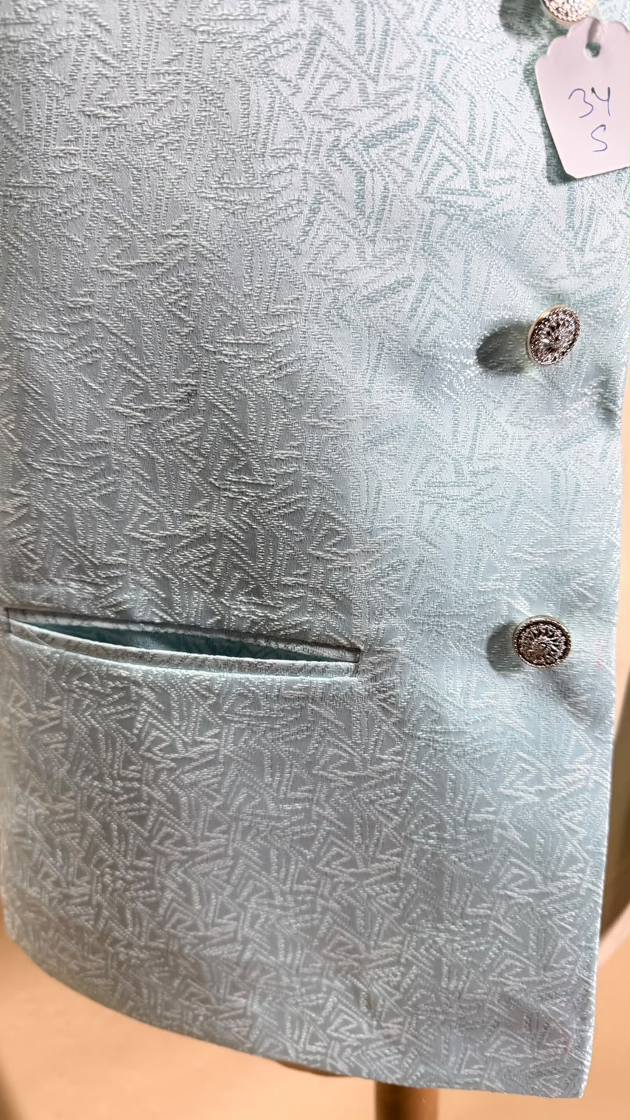 Sky – Lichtblauw Indiaas Gilet Heren | Nehru Jacket