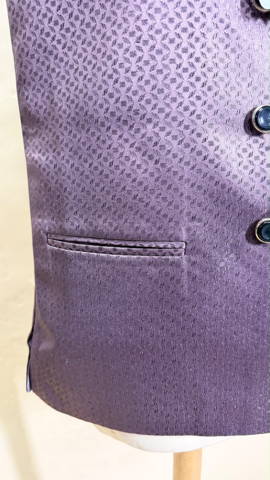 Plum – Paars Indiaas Gilet Heren | Nehru Jacket