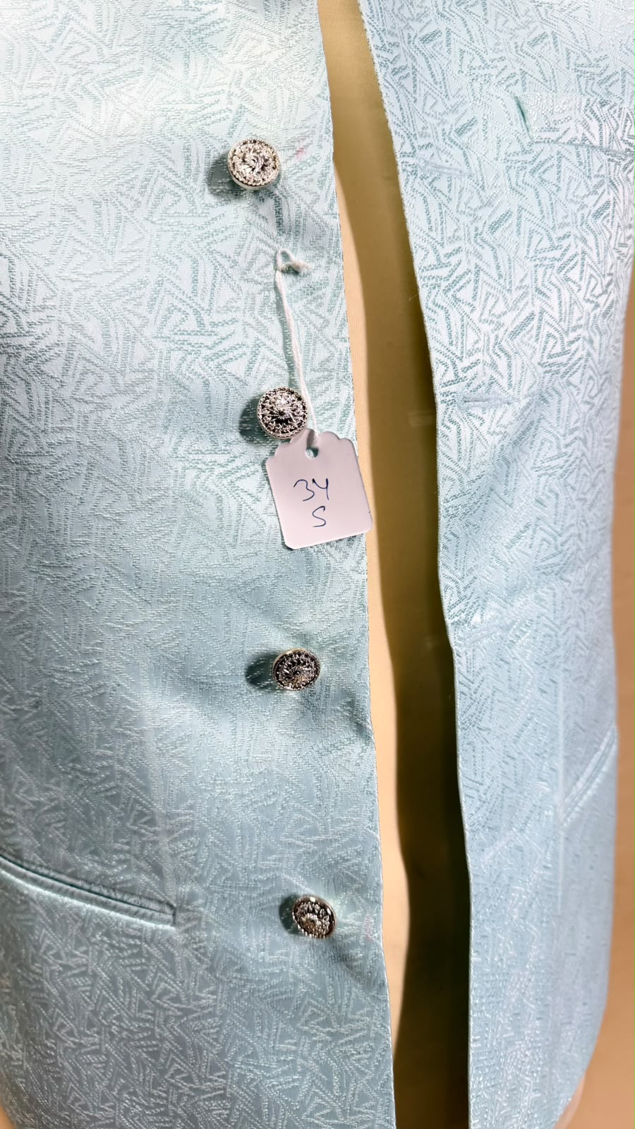 Sky – Lichtblauw Indiaas Gilet Heren | Nehru Jacket