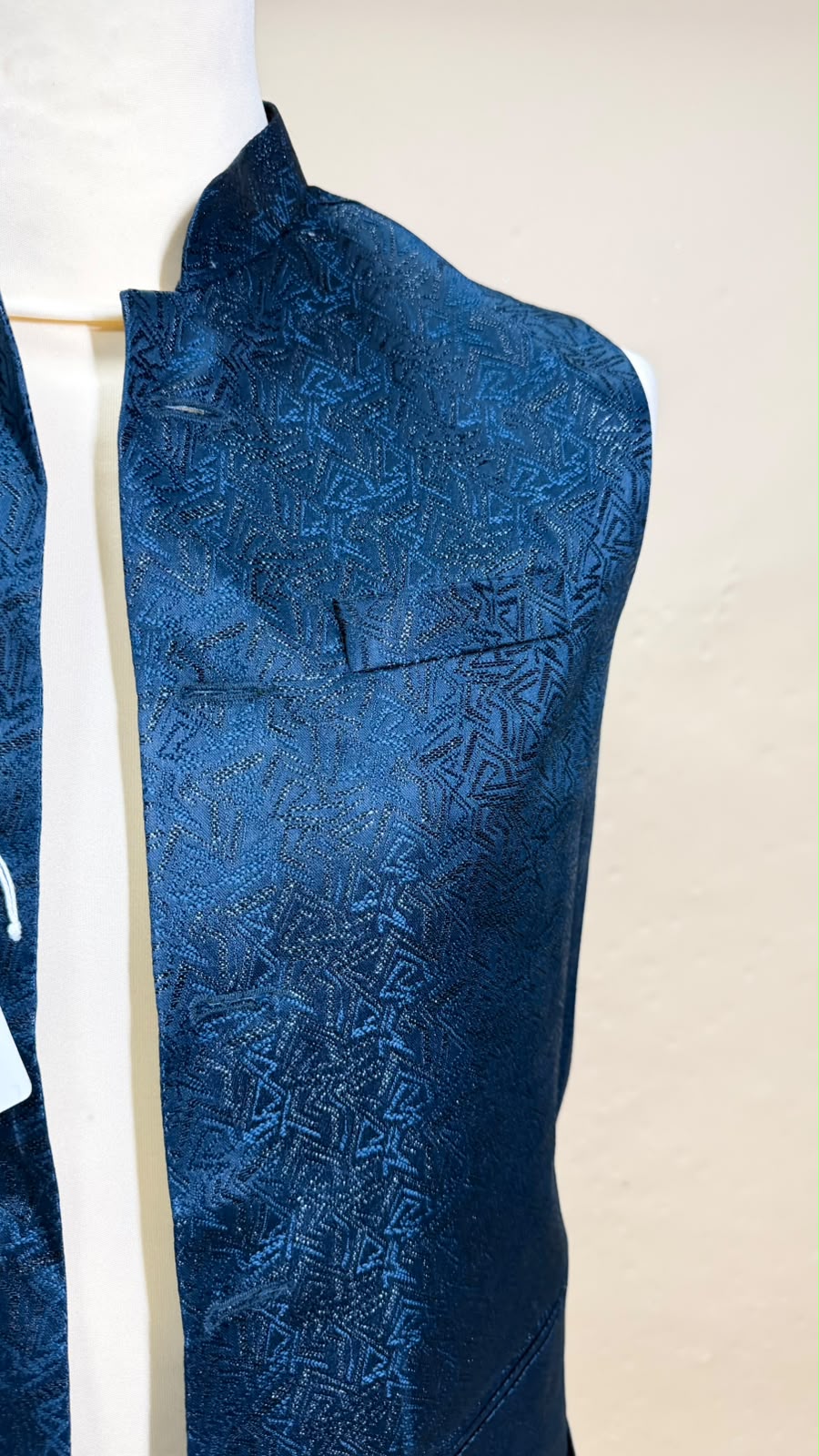 Teal – Petrolblauw Indiaas Gilet Heren | Nehru Jacket