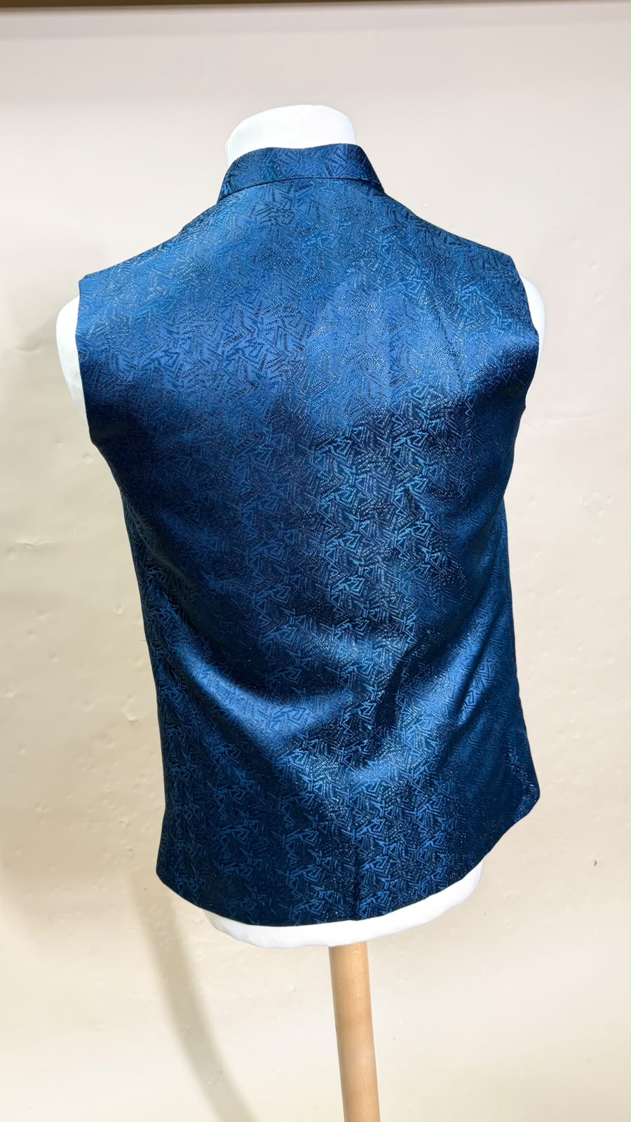 Teal – Petrolblauw Indiaas Gilet Heren | Nehru Jacket